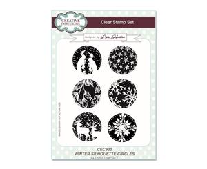 Creative Expressions - A5 Clear Stamp Set - Winter Silhouette Circles