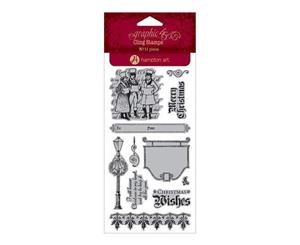 Graphic 45 - Graphic 45 - A Christmas Carol Cling Stamps - #3