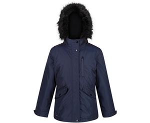 Regatta Boys Palomina Waterproof Breathable Jacket Coat - Navy