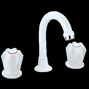 Shaw & Mason WELS 3 Star 9L/min White 6 Point Goose Neck Basin Set