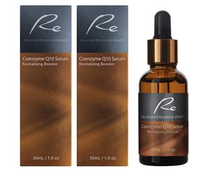 2 x Re Co-Enzyme Q10 Serum Revitalising Booster 30mL