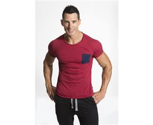 Bloke Basic Tee Maroon