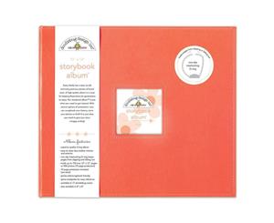 Doodlebug Storybook Album 12 inch X12 inch Coral