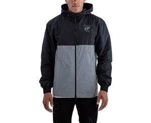 Fresh Ego Kid Men's Reflective Funnel Neck Windbreaker Black