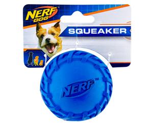 NERF Dog Small Tyre Squeaker Ball - Blue