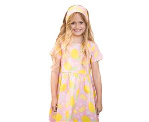 Oobi Girls' Cross My Heart Dress Pink Lemonade