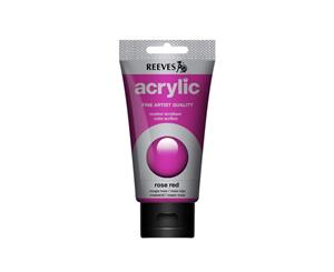 Reeves - Acrylic Paint 75ml - Rose Red 270