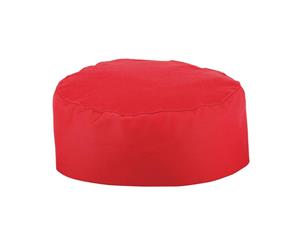 Whites Chefs Skull Cap Red