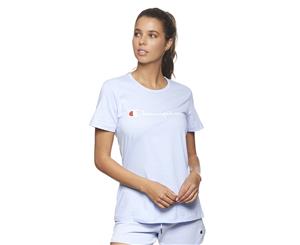 Champion Women's Script Short Sleeve Tee / T-Shirt / Tshirt - Crystal Waters