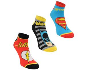 Character Kids Trainer Socks 3 Pack Junior - DC Comics