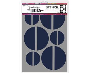 Dina Wakley - Media Stencils 9 inch X6 inch - Large Halves