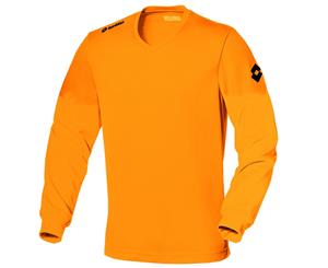 Lotto Mens Football Jersey Long Sleeve Team Evo Sports V Shirt (Fluo Fanta) - RW2074