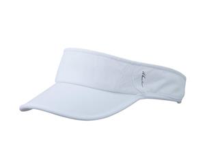 Myrtle Beach Adults Unisex Running Sunvisor (White/White) - FU662