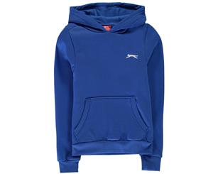 Slazenger Boys Fleece Hoody Hoodie Hooded Top Junior - Active Blue