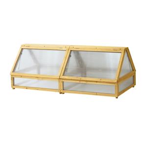 Vegtrug Cold Frame for Medium Raised Garden Bed - Natural