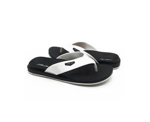 ATLANTIS SHOES Men's Waterfall Waterproof Flip Flops - White/Black