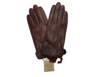 Dents Women's Classic Leather Gloves Smooth Grain - Claret