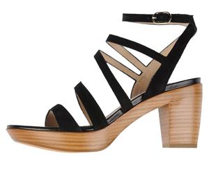 Fratelli Rossetti Women's Strappy Block Heel Sandal - Black