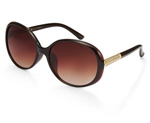 Mestige Women's Jocelyn Sunglasses w/ Swarovski Crystals - Brown