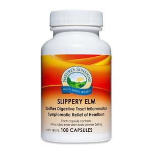 Natures Sunshine Slippery Elm 360mg 100 Capsules