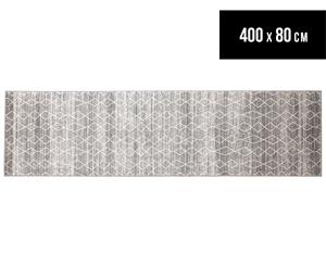 Rug Culture 400x80cm Karnak Runner Rug - Silver