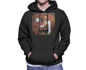 TV Times Snooker Player John Virgo From The Big Break Men's Hooded Sweatshirt - Black