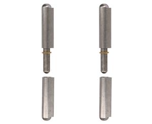 AB Tools 2 Pack Lift Off Bullet Hinge Weld On Brass Bush 20x180mm Heavy Duty Industrial