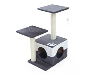 Cat Tree Multi Level Scratcher MONO 69cm GREY