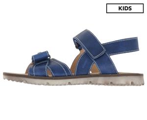 Gianfranco Ferr Boys' Leather Sandals - Dark Blue