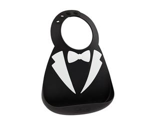 Make My Day Baby Bib Tux Lookin Dapper Black/White