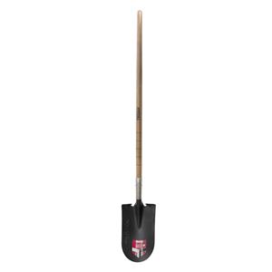 Trojan PowerStep Long Timber Handle Round Mouth Post Hole Shovel