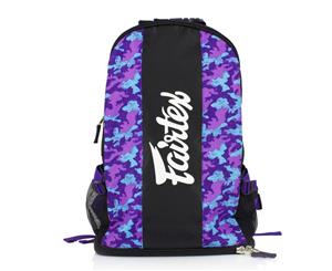 FAIRTEX-Gym Sports Muay Thai MMA Gear Bag Backpack (Bag4) - Camo Purple