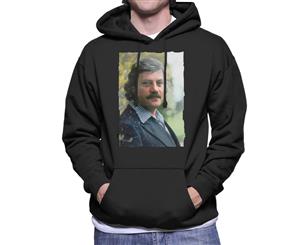 TV Times Actor Oliver Reed 1978 Men's Hooded Sweatshirt - Black