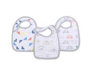 Leader Of The Pack 3-Pack Classic Snap Bibs