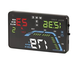 Multifunction 5.5 inch GPS Head-Up Display Auto Brightness Adjustment 12/24VDC Operation