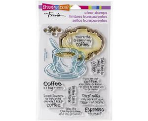 Stampendous Perfectly Clear Stamps - Coffee Frame